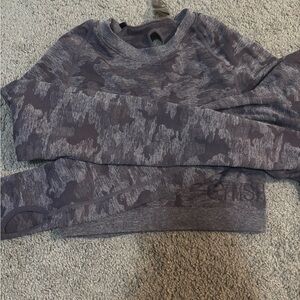 Gymshark Gray Camo Crop Top